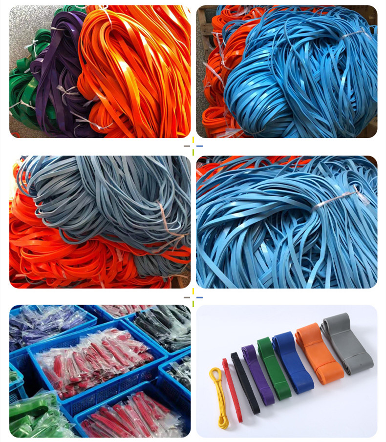 Wholesale Eco-friendly Natural Latex Exercise Resistance Bands Colorful Rubber Band Natural Latex Rubber Products